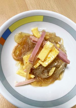 卵焼きとベーコンの春雨サラダ-レシピのメイン写真