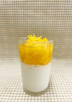 【リメイク】オレンジ牛乳寒天-レシピのメイン写真