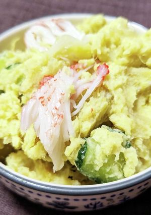 さつまいもとカニカマのポテトサラダ-レシピのメイン写真