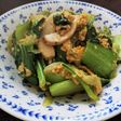 チンゲン菜と玉子のオイスターソース炒め