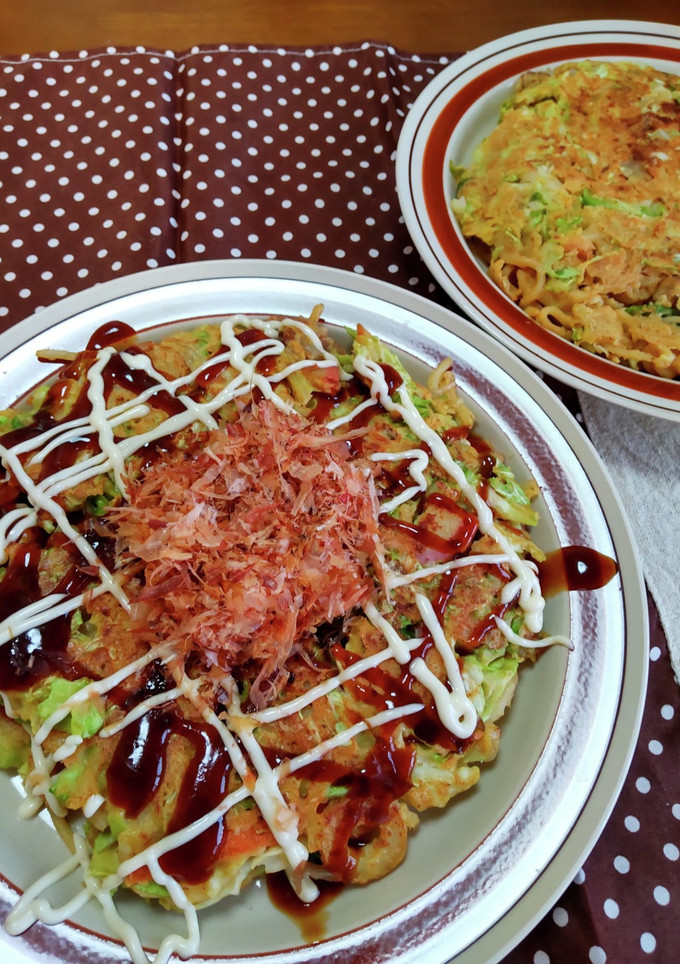 米粉活用～残った焼きそばdeお好み焼き♪-レシピのメイン写真
