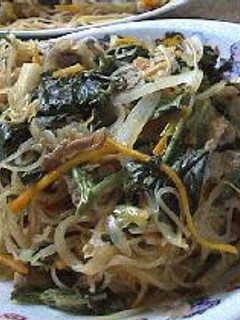 モロヘイヤを食べよう!(焼きビーフン)-レシピのメイン写真