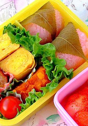 ひな祭り♪桜餅風おべんとう-レシピのメイン写真