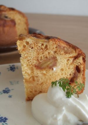 カラメルバナナの生クリームケーキ-レシピのメイン写真