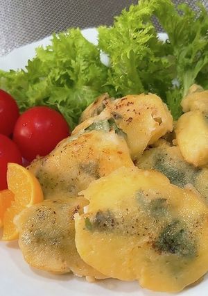 むね肉の梅とシソ巻き天ぷら-レシピのメイン写真