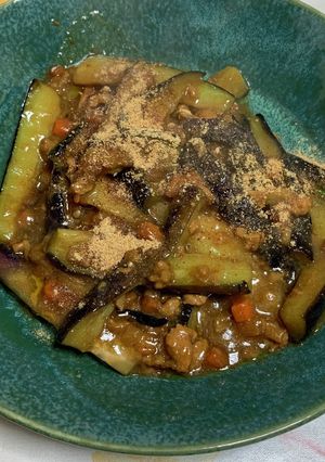 マカ入り、なすの肉味噌炒め-レシピのメイン写真