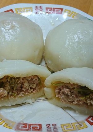 米粉のモッチリ肉まん(パクチー入り)-レシピのメイン写真