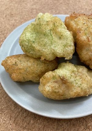 米粉で！タラの磯部フリッター-レシピのメイン写真