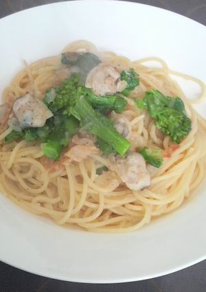 ハマグリと菜の花のパスタ-レシピのメイン写真