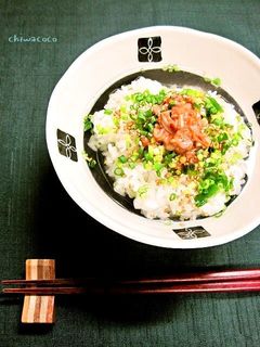 ピリから塩辛茶漬け-レシピのメイン写真