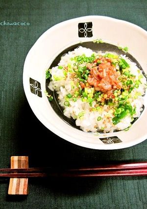 ピリから塩辛茶漬け-レシピのメイン写真