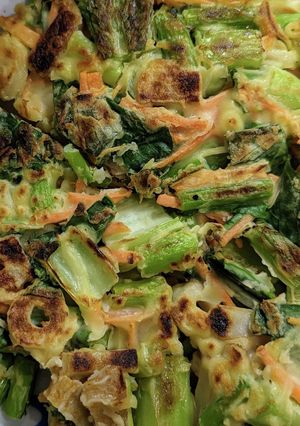 野菜たっぷりチムチーチヂミ＃米粉活用-レシピのメイン写真
