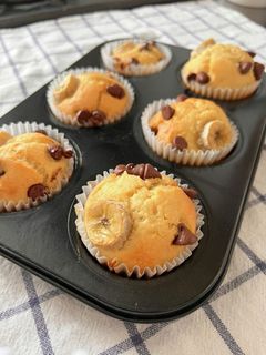 【米粉活用】バナナチョコマフィン-レシピのメイン写真