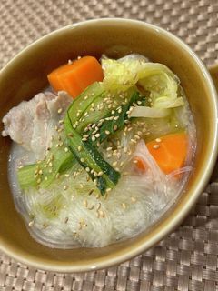 子どもが喜ぶ牛乳 簡単はるさめスープ-レシピのメイン写真