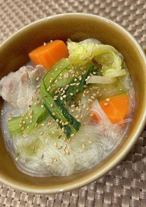 子どもが喜ぶ牛乳　簡単はるさめスープ-レシピのメイン写真