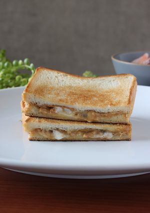 ピーナッツバターとチーズのホットサンド-レシピのメイン写真