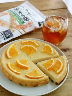 炊飯器で簡単!米粉のチーズケーキ-レシピのメイン写真