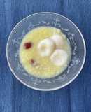 米粉の白玉団子のムング豆ぜんざい