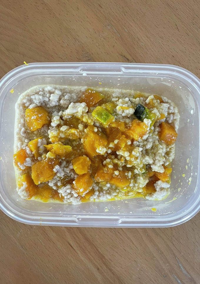 離乳食完了期　かぼちゃのそぼろ煮-レシピのメイン写真