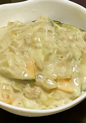 米粉を使った南瓜ツナクリーム煮-レシピのメイン写真