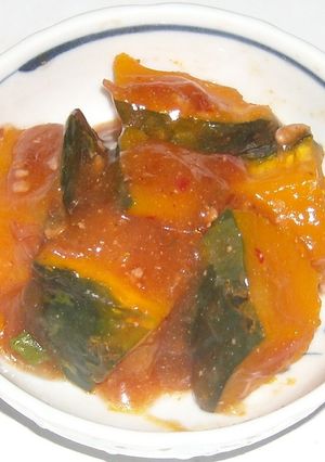 和風麻婆豆腐　海鮮しょうゆ味がけかぼちゃ-レシピのメイン写真