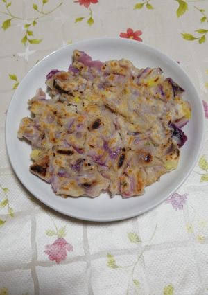 紫玉葱の米粉焼き-レシピのメイン写真