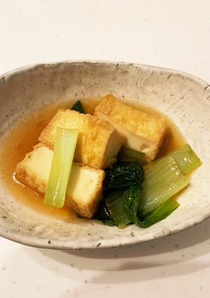 小松菜と厚揚げの炒め煮-レシピのメイン写真