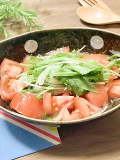 新玉ねぎとトマトのサラダ-レシピのメイン写真