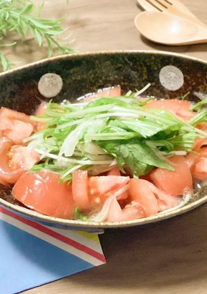 新玉ねぎとトマトのサラダ-レシピのメイン写真