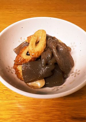 簡単☆こんにゃくとちくわの甘辛炒め-レシピのメイン写真