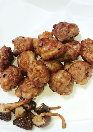 豚こまで揚げ焼き から揚げ-レシピのメイン写真