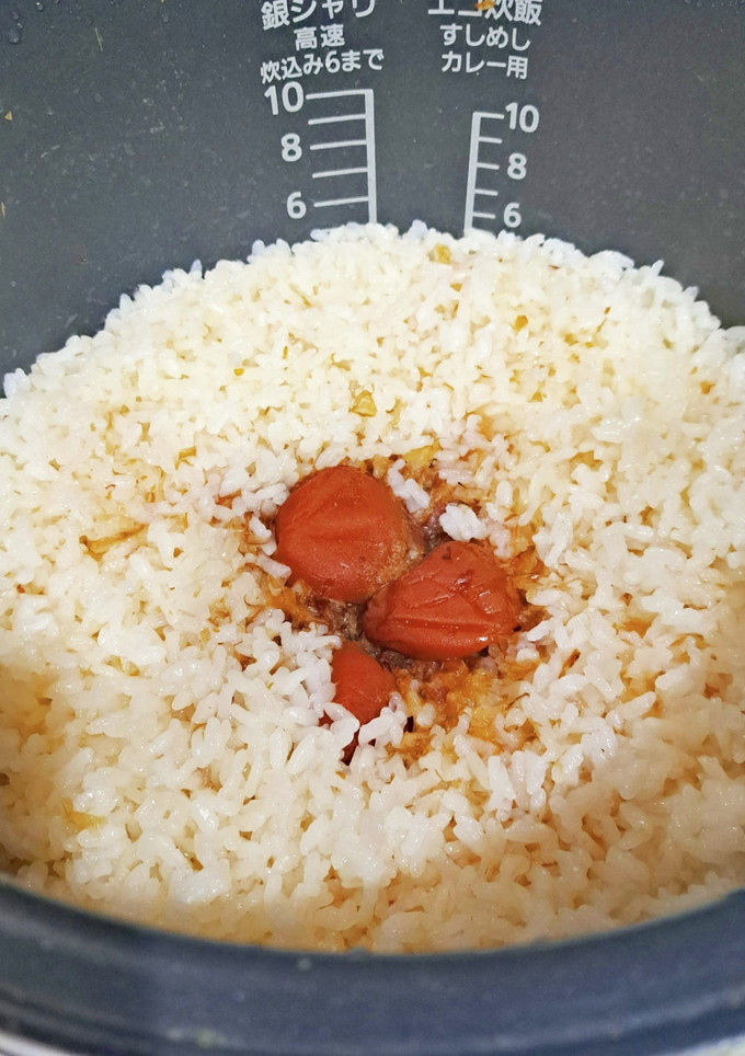 梅干しの炊き込みご飯-レシピのメイン写真
