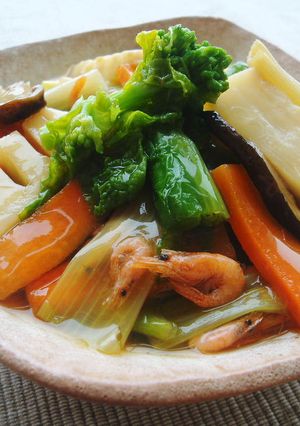 電子レンジで簡単☆たっぷり野菜のくずあん-レシピのメイン写真