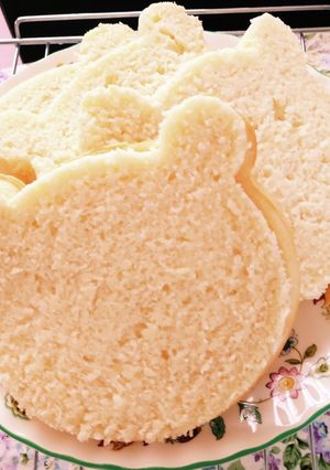 【米粉でもちもち♡】クマさん食パン-レシピのメイン写真