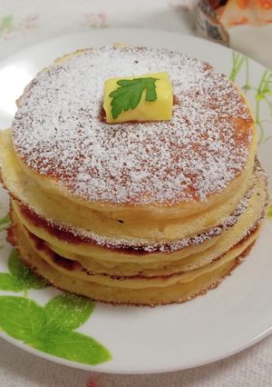 ふわっ・しゅわっ♪　米粉ホットケーキ-レシピのメイン写真