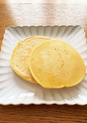 米粉と卵と砂糖のシンプルパンケーキ-レシピのメイン写真