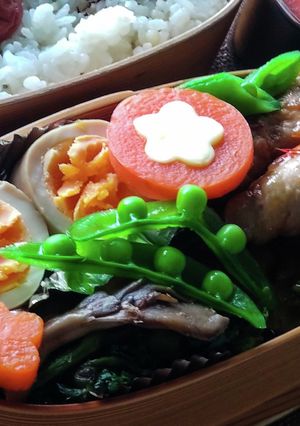 菜の花と舞茸おかかバター★お弁当の基本♡-レシピのメイン写真