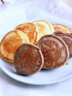 2色の米粉パンケーキ-レシピのメイン写真