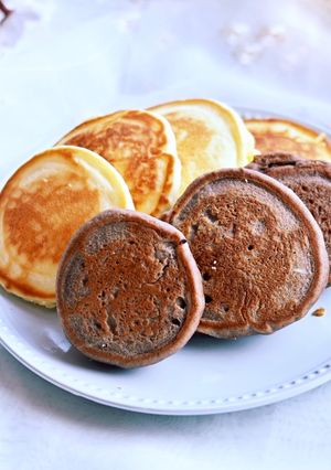 2色の米粉パンケーキ-レシピのメイン写真