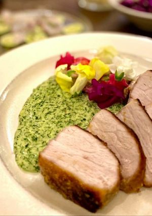 ローストポークのハーブソース添え-レシピのメイン写真