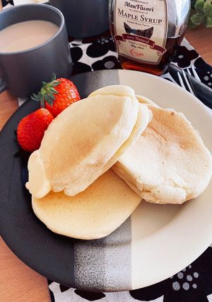 米粉活用　ふわふわ♡スフレパンケーキ-レシピのメイン写真