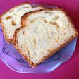 簡単米粉パウンドケーキ(白桃缶詰)
