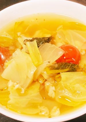 オートミール入り野菜スープ(ポトフ風)-レシピのメイン写真