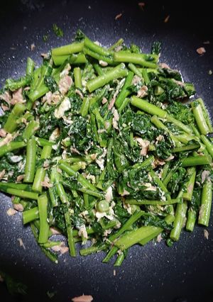 かき菜のツナ缶と卵炒め-レシピのメイン写真