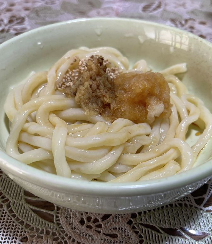 生醤油うどん 手打ちうどん固めざらざら-レシピのメイン写真