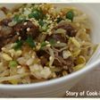牛肉ともやしの炊き込みご飯