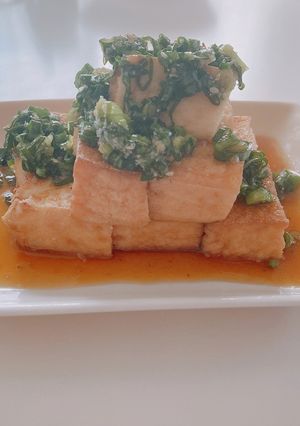 ねぎダレ厚揚げ-レシピのメイン写真