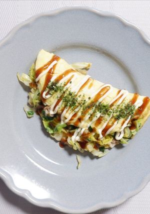米粉　春キャベツたっぷり豚平焼き-レシピのメイン写真