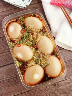 ピリ辛ネギだれで!やみつき半熟煮卵-レシピのメイン写真