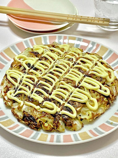 米粉でキャベツとサバ缶のお好み焼き-レシピのメイン写真